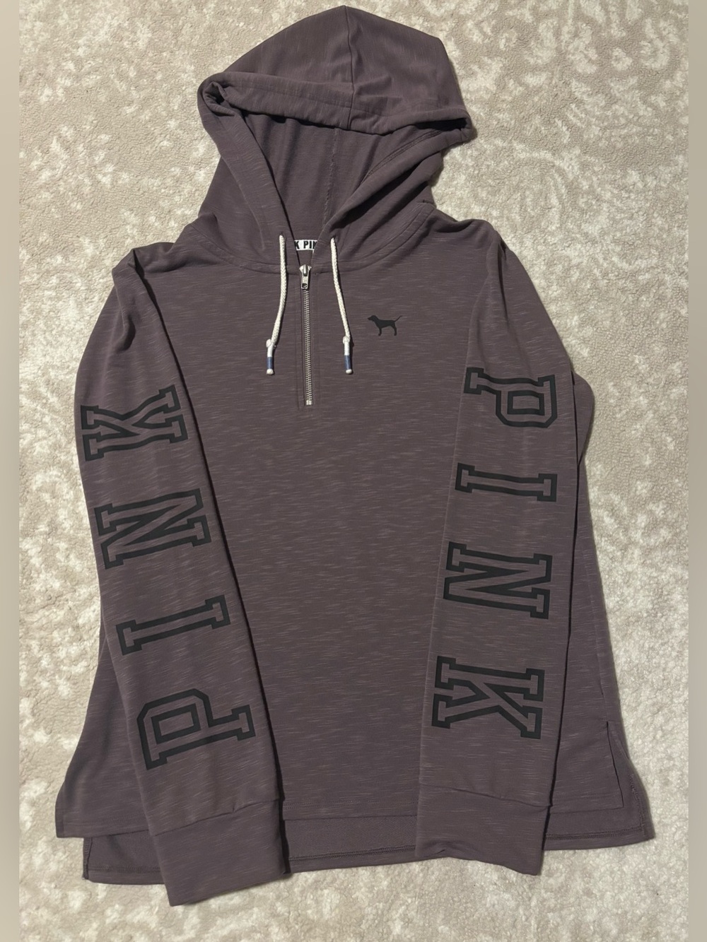 PINK - Half-Zip Hoodie Lightweight Sweatshirt From Victoria’s Secret